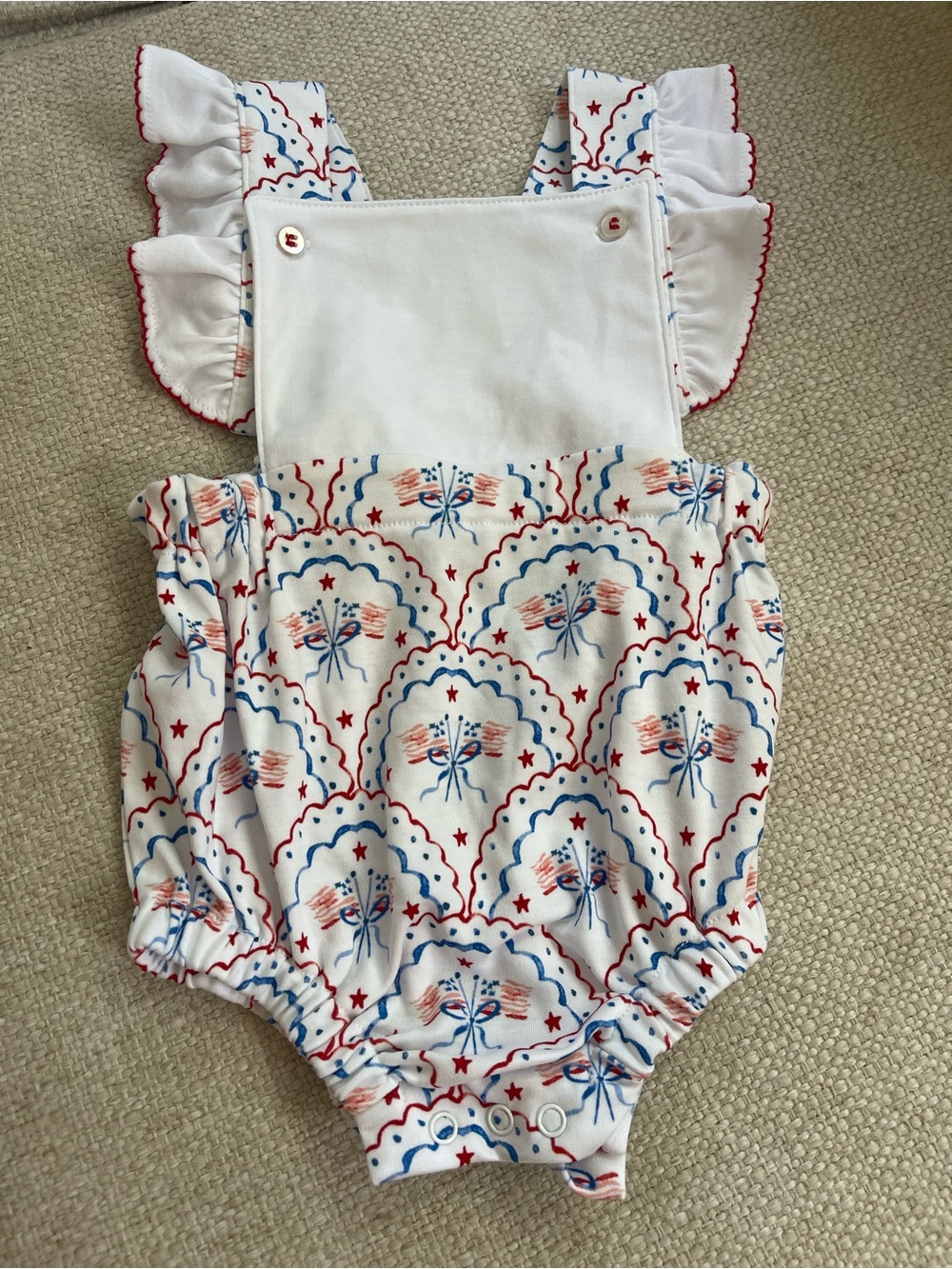 Americana baby girl romper. NWT